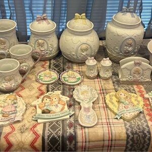 Precious Moments White and Pastel Kitchen Set